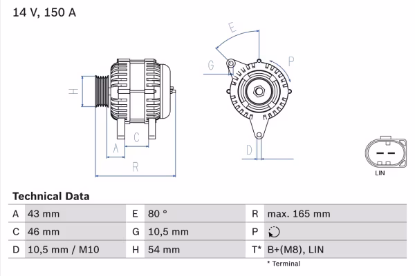 BOSCH Alternatore