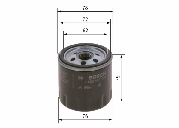 BOSCH Filtro olio
