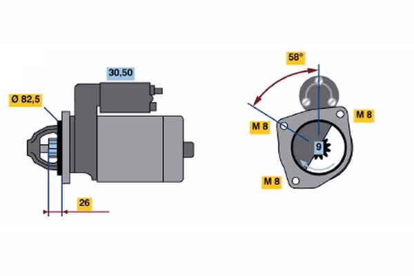 BOSCH Motorino d\'avviamento