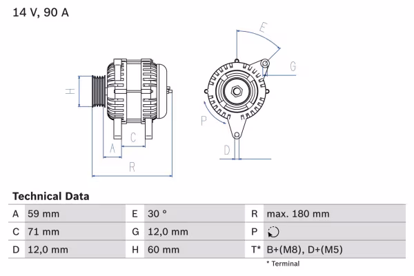 BOSCH Alternatore