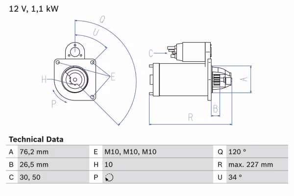 BOSCH Motorino d\'avviamento