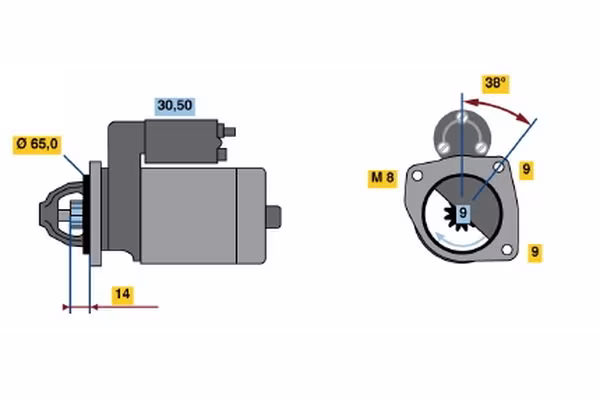 BOSCH Motorino d\'avviamento