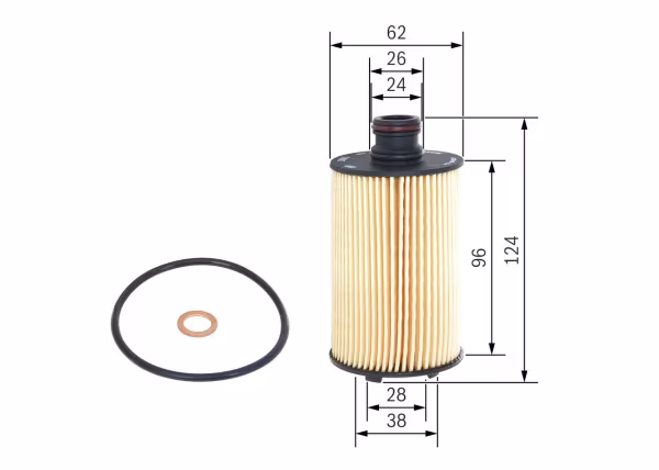 BOSCH Filtro olio