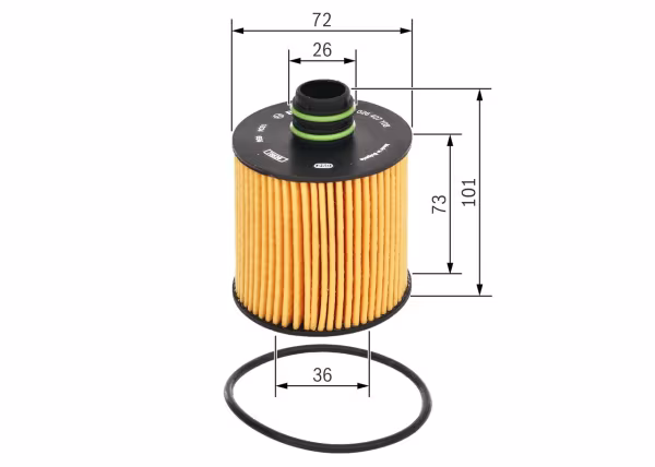 BOSCH Filtro olio