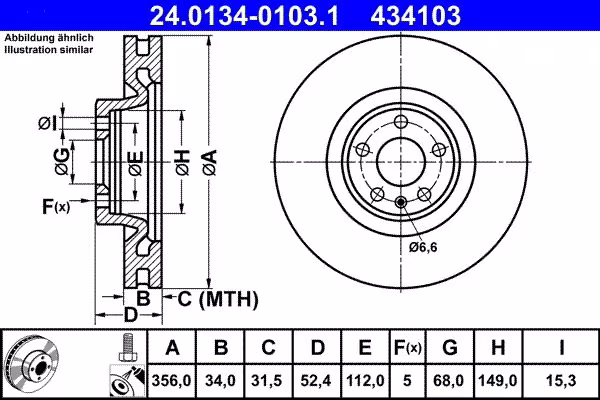 ATE Disco freno