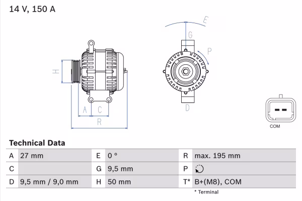 BOSCH Alternatore