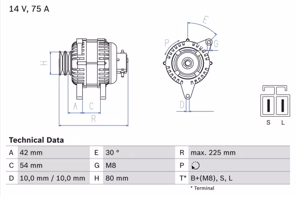 BOSCH Alternatore
