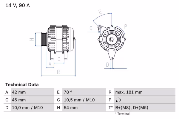 BOSCH Alternatore