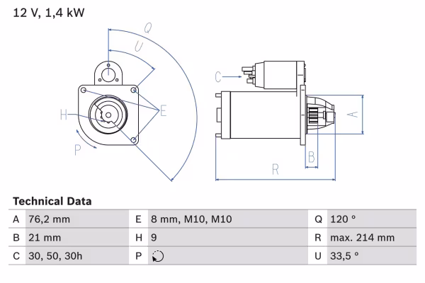 BOSCH Motorino d\'avviamento