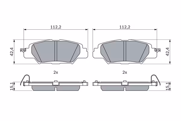 Kit pastiglie freno, Freno a disco