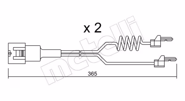 METELLI Contatto segnalazione, Usura past. freno/mat. d\'attrito
