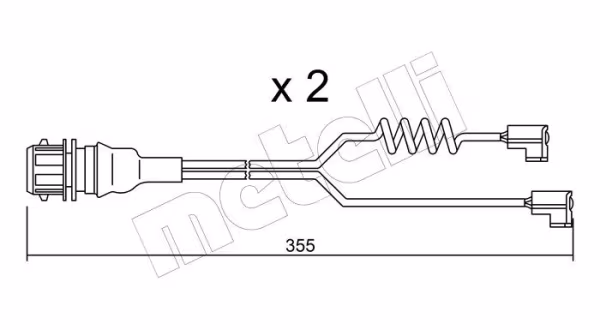 METELLI Contatto segnalazione, Usura past. freno/mat. d\'attrito