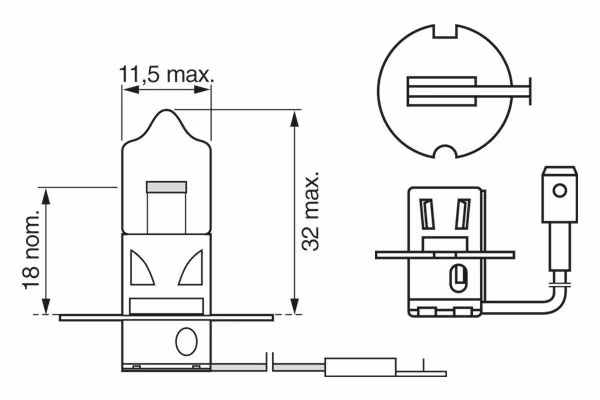 BOSCH Lampadina, Faro di profondità