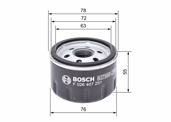 BOSCH Filtro olio