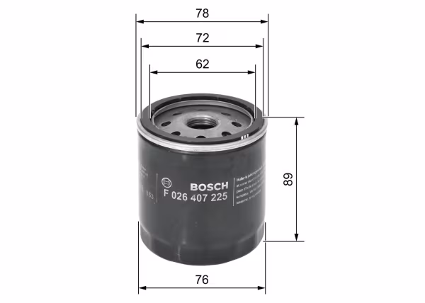 BOSCH Filtro olio