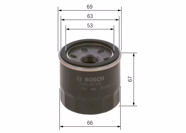 BOSCH Filtro olio