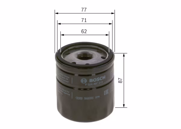 BOSCH Filtro olio