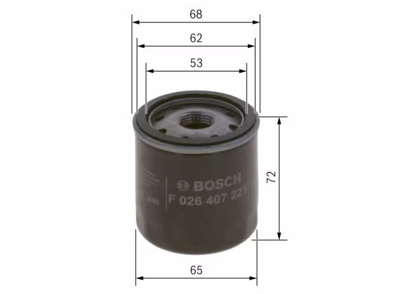BOSCH Filtro olio