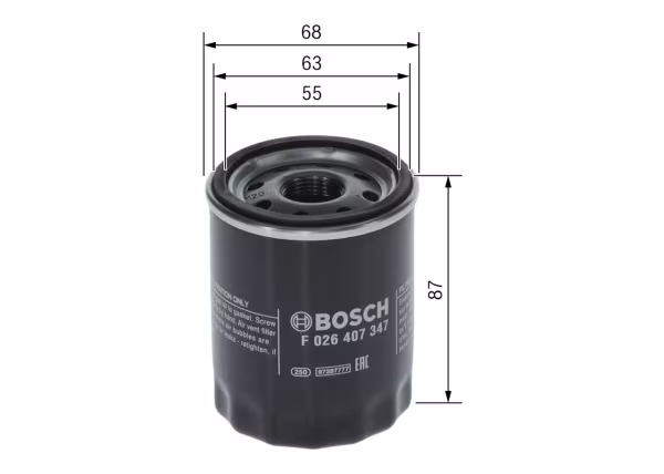 BOSCH Filtro olio