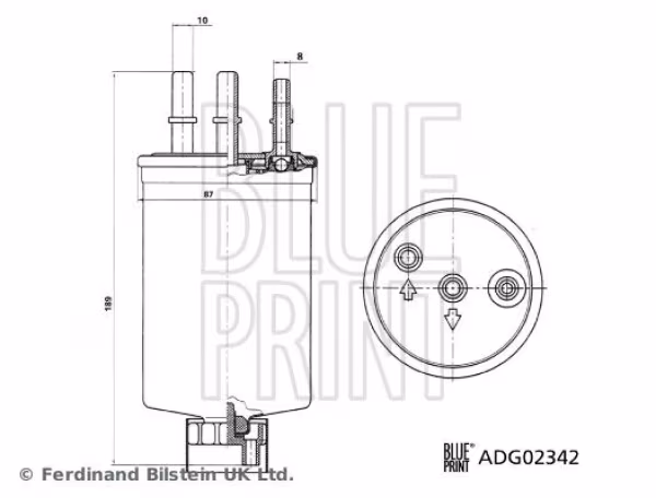 BLUE PRINT Filtro carburante