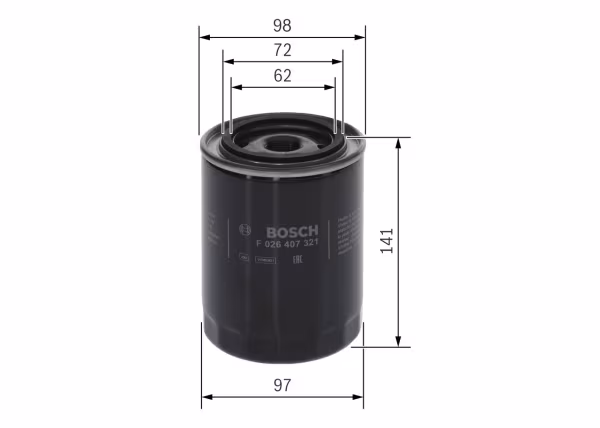 BOSCH Filtro olio