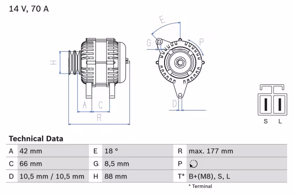 BOSCH Alternatore