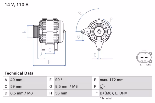 BOSCH Alternatore