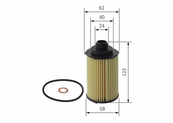 BOSCH Filtro olio