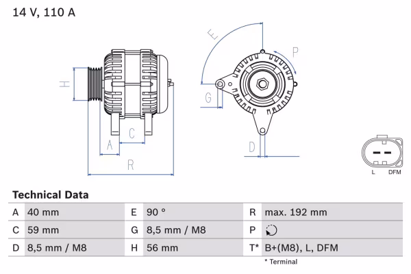 BOSCH Alternatore