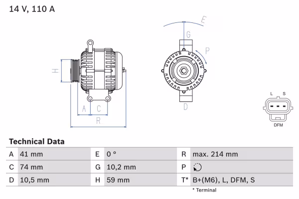 BOSCH Alternatore