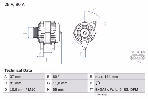 BOSCH Alternatore