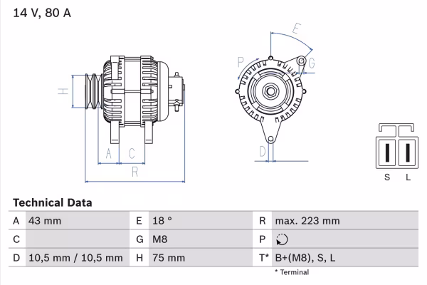 BOSCH Alternatore