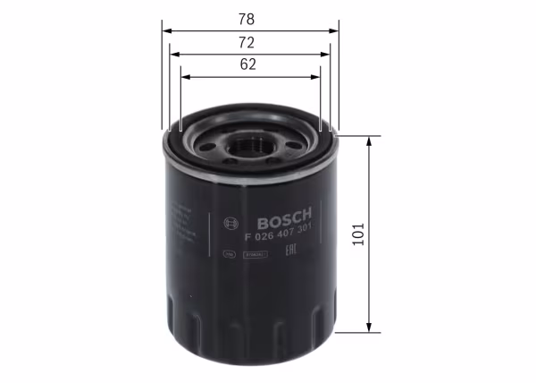 BOSCH Filtro olio