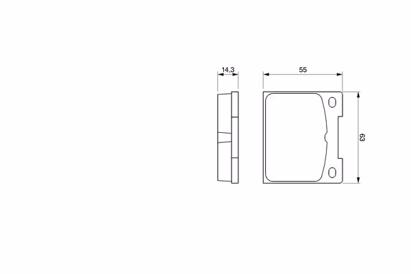BOSCH Kit pastiglie freno, Freno a disco
