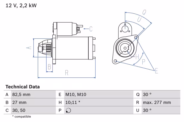 BOSCH Motorino d\'avviamento