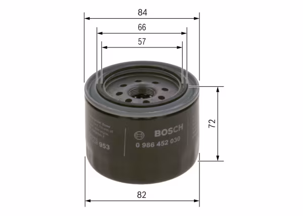 BOSCH Filtro olio