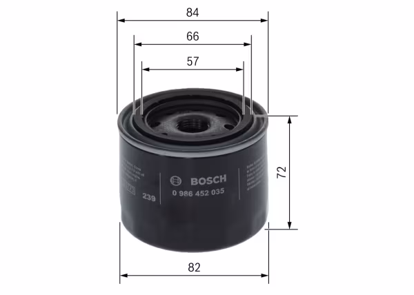 BOSCH Filtro olio