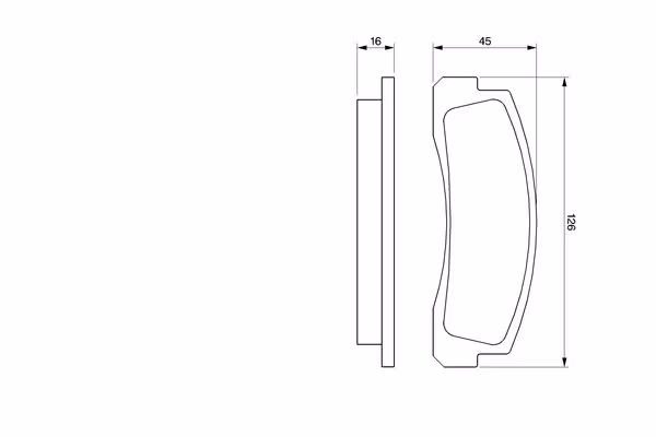BOSCH Kit pastiglie freno, Freno a disco