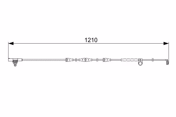 BOSCH Contatto segnalazione, Usura past. freno/mat. d\'attrito