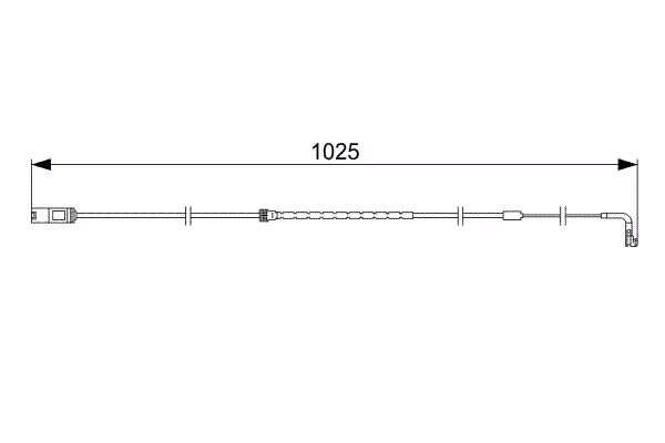 BOSCH Contatto segnalazione, Usura past. freno/mat. d\'attrito