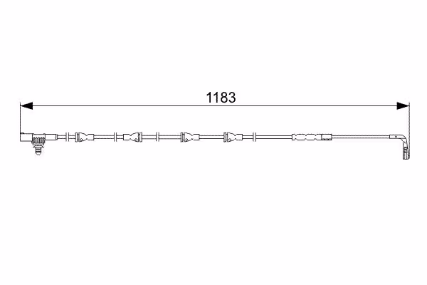 BOSCH Contatto segnalazione, Usura past. freno/mat. d\'attrito