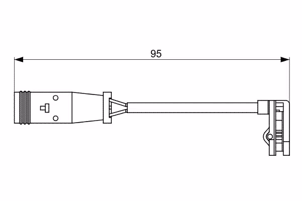BOSCH Contatto segnalazione, Usura past. freno/mat. d\'attrito