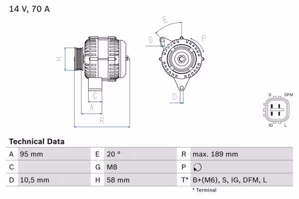 BOSCH Alternatore