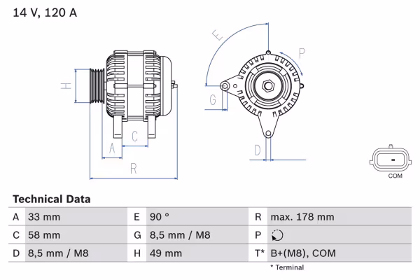 BOSCH Alternatore