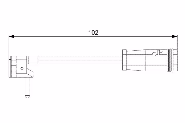 BOSCH Contatto segnalazione, Usura past. freno/mat. d\'attrito