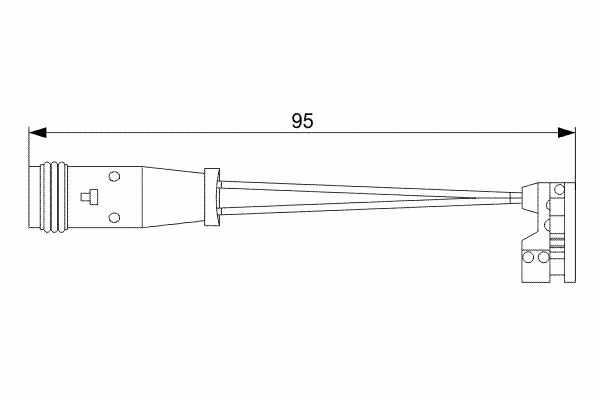 BOSCH Contatto segnalazione, Usura past. freno/mat. d\'attrito