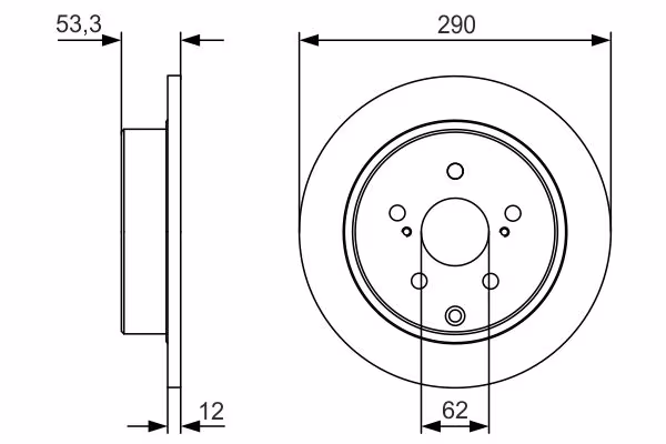 BOSCH Disco freno