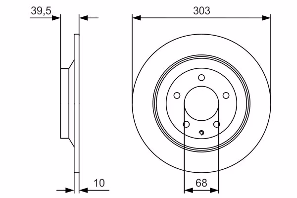 BOSCH Disco freno