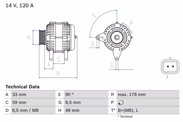 BOSCH Alternatore