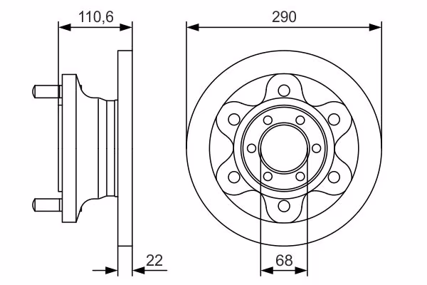 BOSCH Disco freno